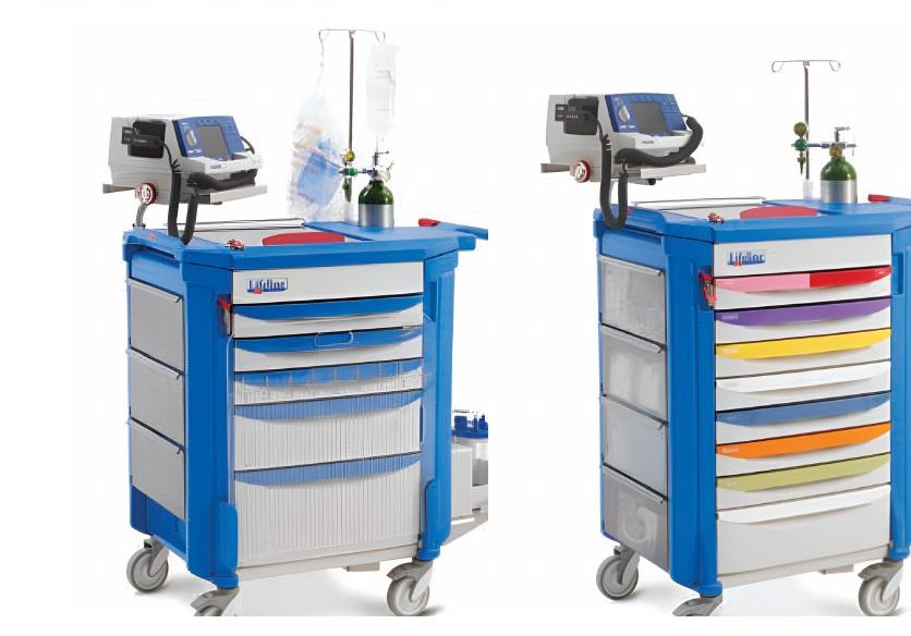 รถเข็นฉุกเฉิน MUNICH ซีรีส์ MN-EC-L (Emergency / Code Response Cart)
